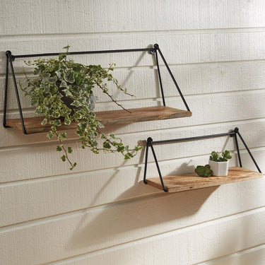 Bar & Loop Shelves Set of 2 - Park Designs - The Fox Decor